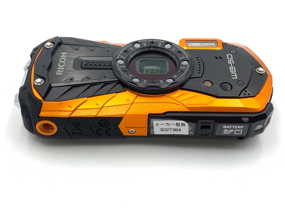 未使用品RICOH WG-50 デジタルカメラ オレンジ アウトドア撮影を手軽に楽しめるコンパクトデジタルカメラ