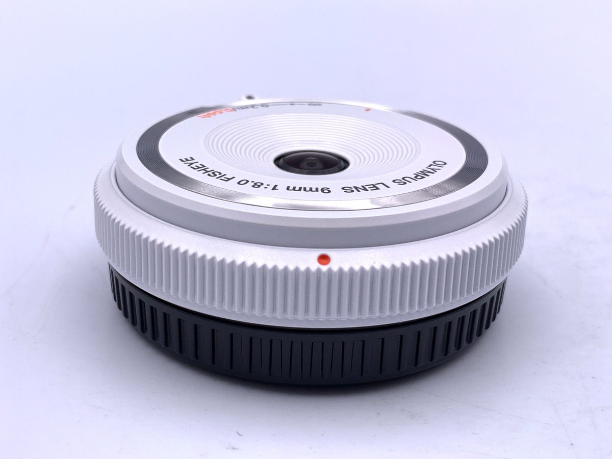 超美品 オリンパス フィッシュアイ カメラレンズ 9mm f8 ホワイト 中古】オリンパス 9mm F8 フィッシュアイボディーキャップレンズ BCL