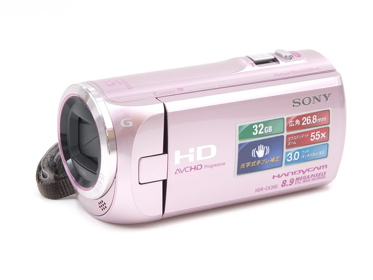 Sony HDR-CX390 ビデオカメラ 32GB ほぼ 未使用品 中古：C(やや難あり)】ソニー HDR-CX390 サクラピンク | 2446640019411
