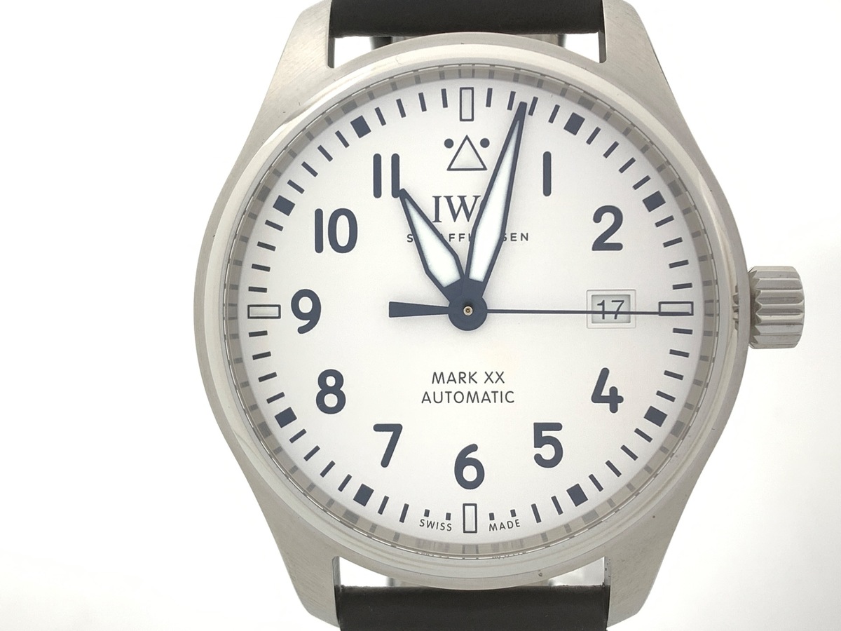 中古：A(美品)】IWC パイロットウォッチ マークXX ホワイト IW328207 