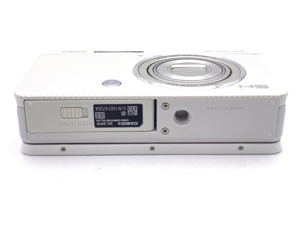中古：B(並品)】カシオ EXILIM EX-ZR70WE ホワイト | 2446960020395