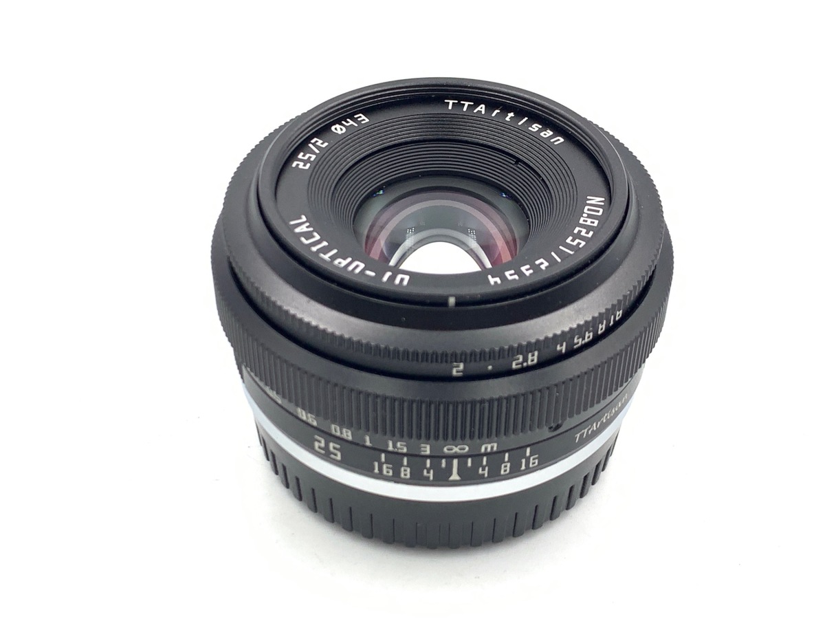 中古】銘匠光学 TTArtisan 25mm f/2 C フジフイルムX用 ブラック 在庫