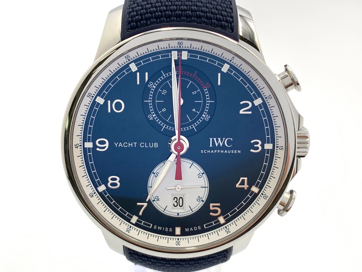 IWC ポルトギーゼ ヨットクラブ ブルー IW390704 ステンレススティール オールバー・ブラウン