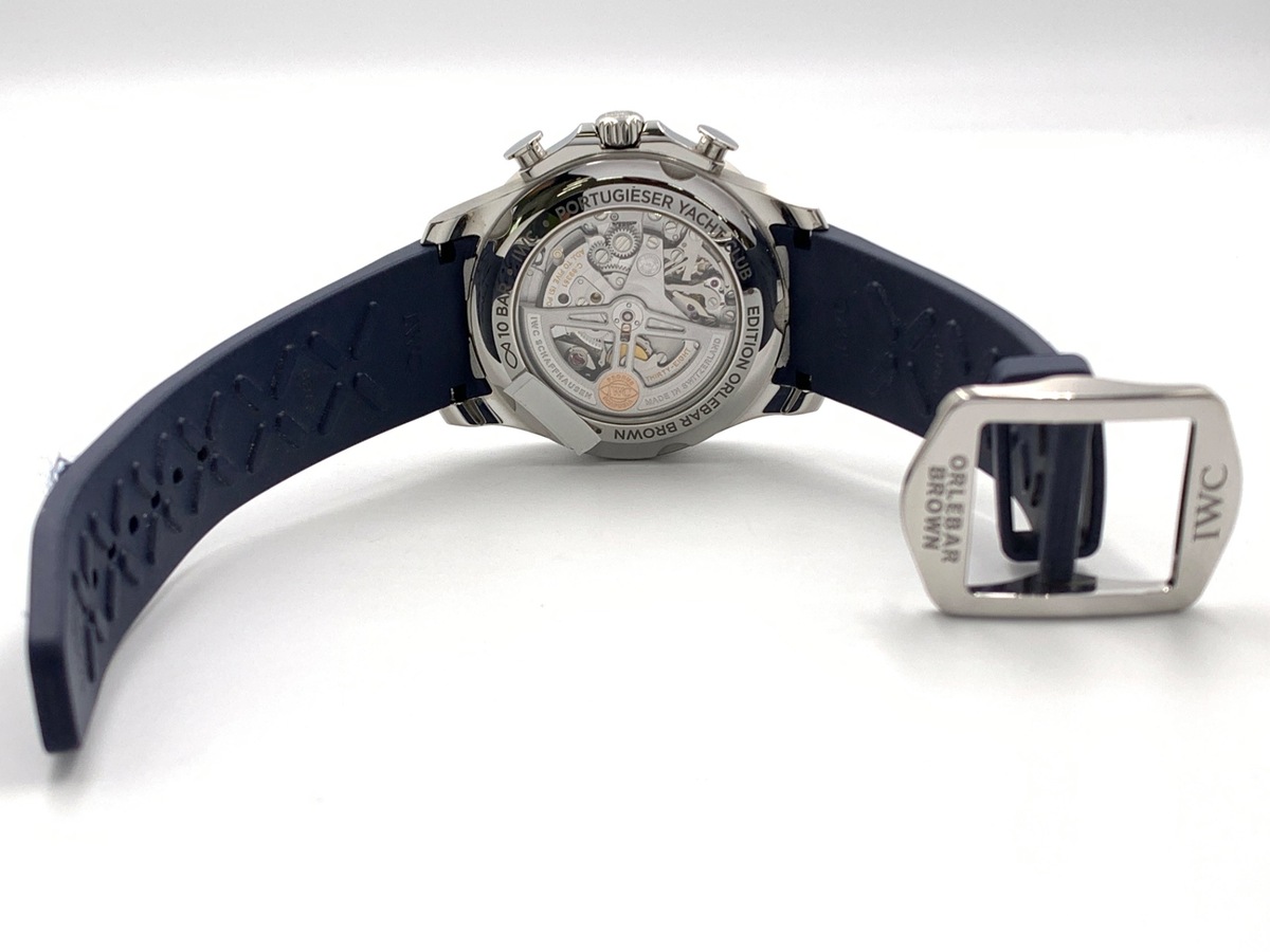 IWC ポルトギーゼ ヨットクラブ ブルー IW390704 ステンレススティール オールバー・ブラウン