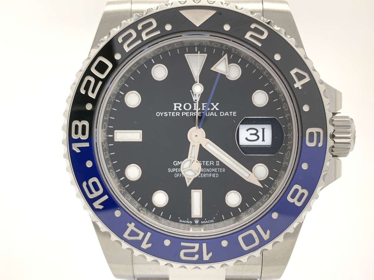 ロレックス(ROLEX) GMTマスターII ブラック 126710BLNR ステンレススティール オイスターブレス ブラック/ブルーベゼル