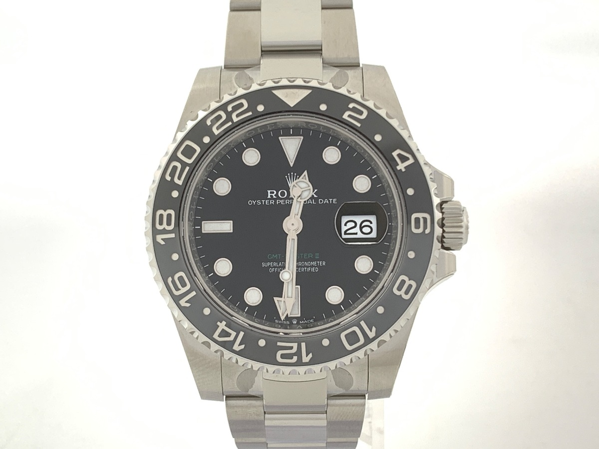 ロレックス(ROLEX) GMTマスターII ブラック 126710GRNR ステンレススティール オイスターブレス