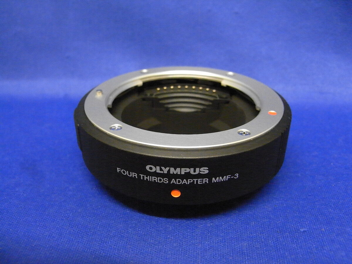 中古：AB(良品)】オリンパス フォーサーズアダプター MMF-3 [レンズ側