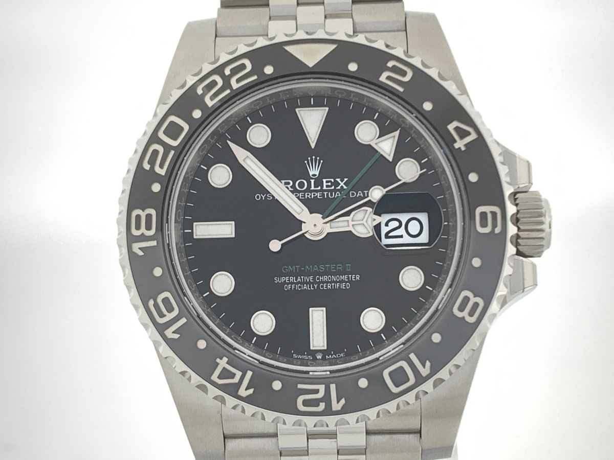 �����b�N�X(ROLEX) GMT�}�X�^�[II �u���b�N 126710GRNR �X�e�����X�X�e�B�[�� �W���r���[�u���X