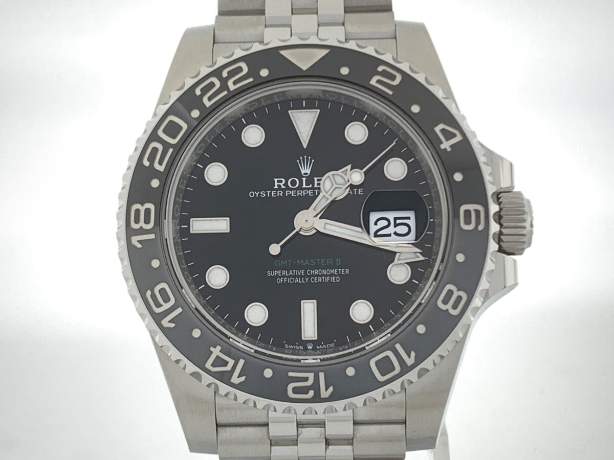 ロレックス(ROLEX) GMTマスターII ブラック 126710GRNR ステンレススティール ジュビリーブレス