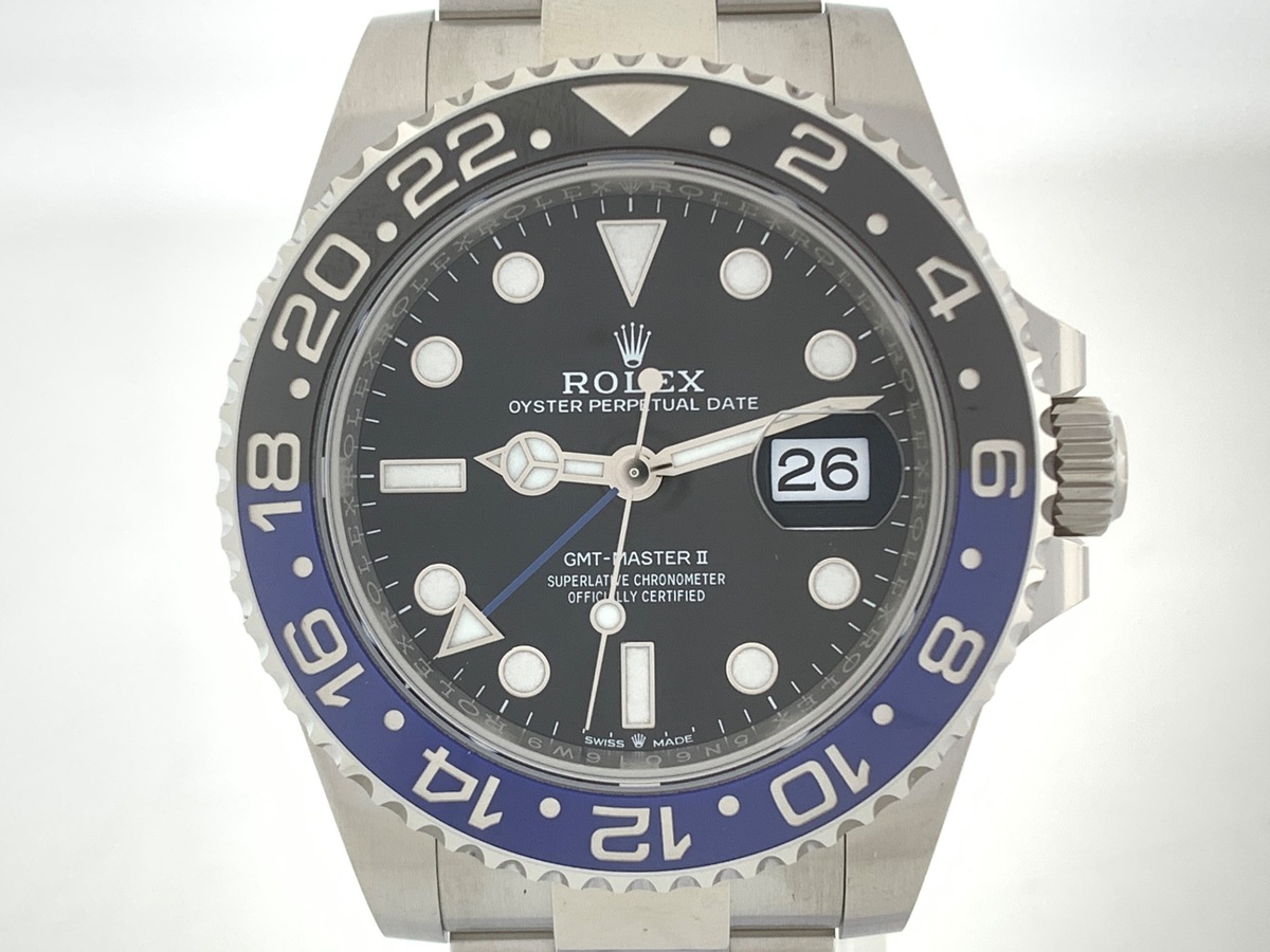 ロレックス(ROLEX) GMTマスターII ブラック 126710BLNR ステンレススティール オイスターブレス ブラック/ブルーベゼル