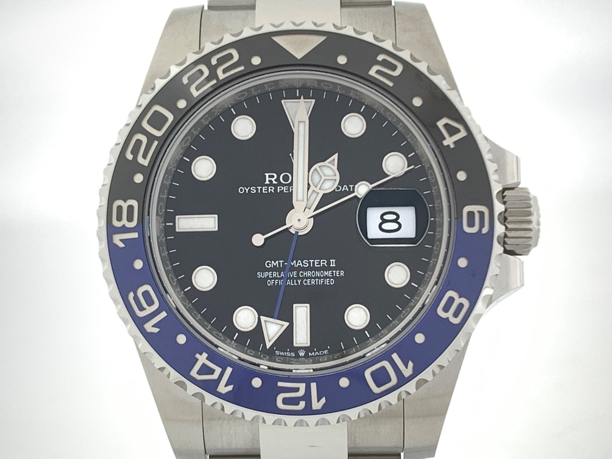 ロレックス(ROLEX) GMTマスターII ブラック 126710BLNR ステンレススティール オイスターブレス ブラック/ブルーベゼル