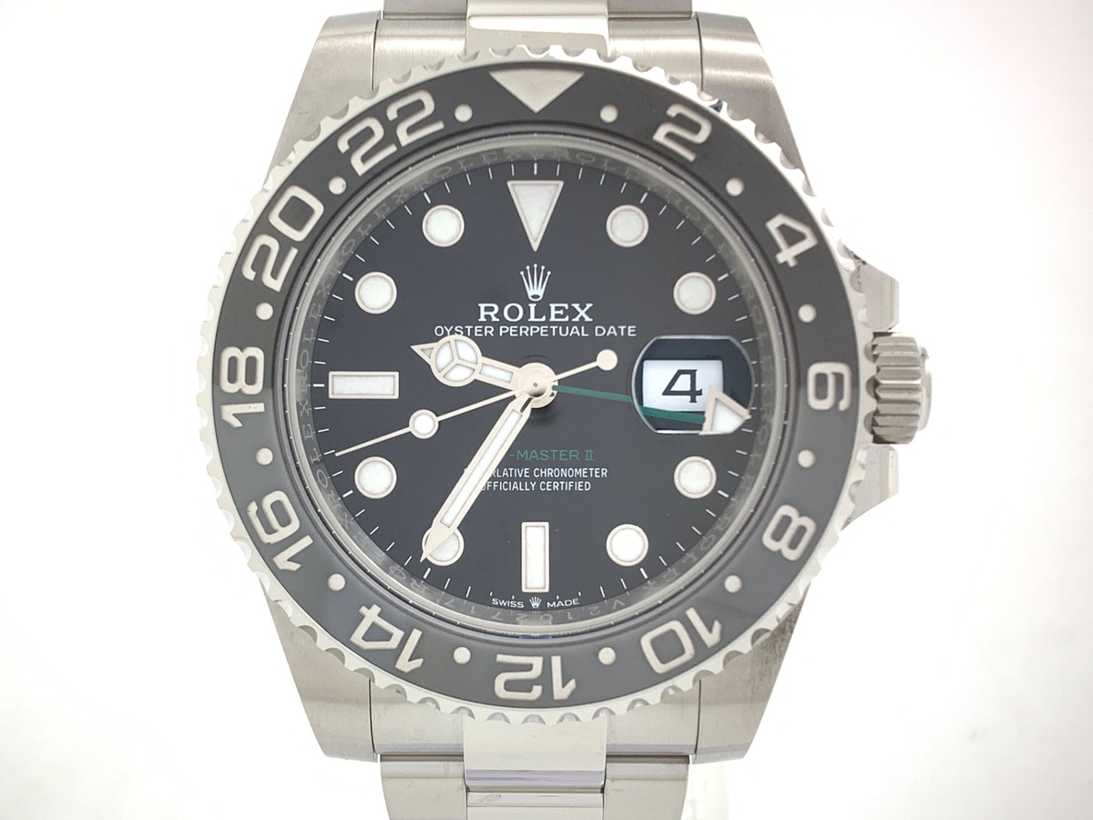 ロレックス(ROLEX) GMTマスターII ブラック 126710GRNR ステンレススティール オイスターブレス