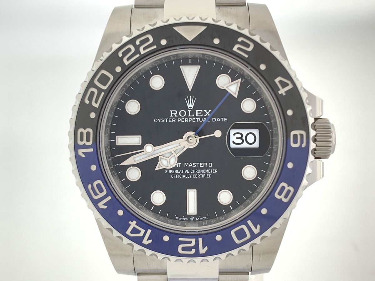 ロレックス(ROLEX) GMTマスターII ブラック 126710BLNR ステンレススティール オイスターブレス ブラック/ブルーベゼル