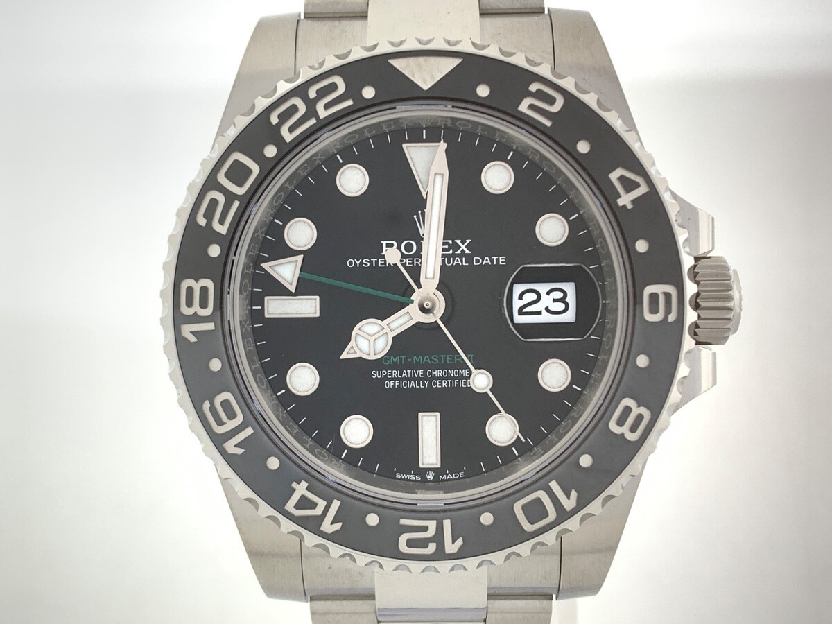 ロレックス(ROLEX) GMTマスターII ブラック 126710GRNR ステンレススティール オイスターブレス