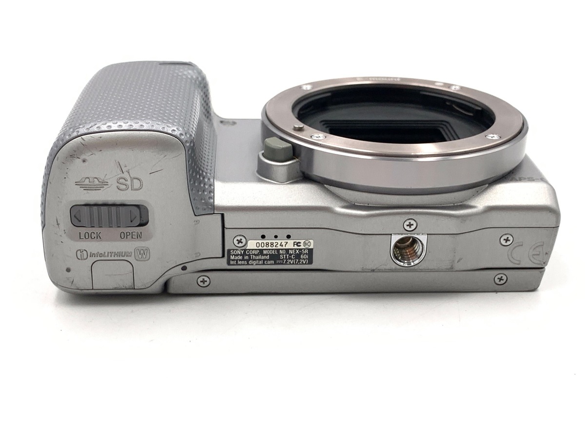 シルバー NEX-5 Sony キタムラ購入 レンズ付 純正フラッシュ付 デジタルカメラ
