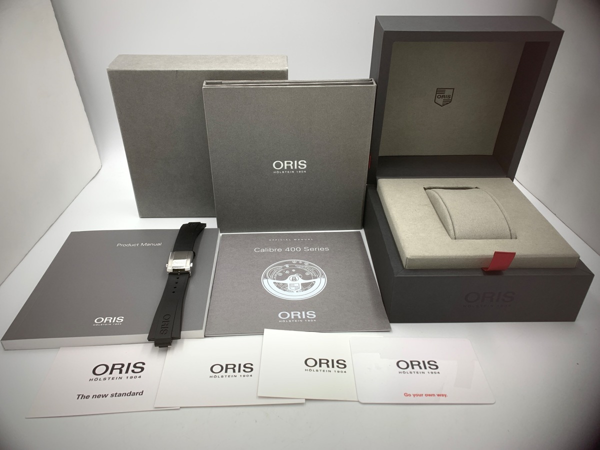 オリス アクイスデイト ブラック 01 400 7769 4154 ステンレススティール