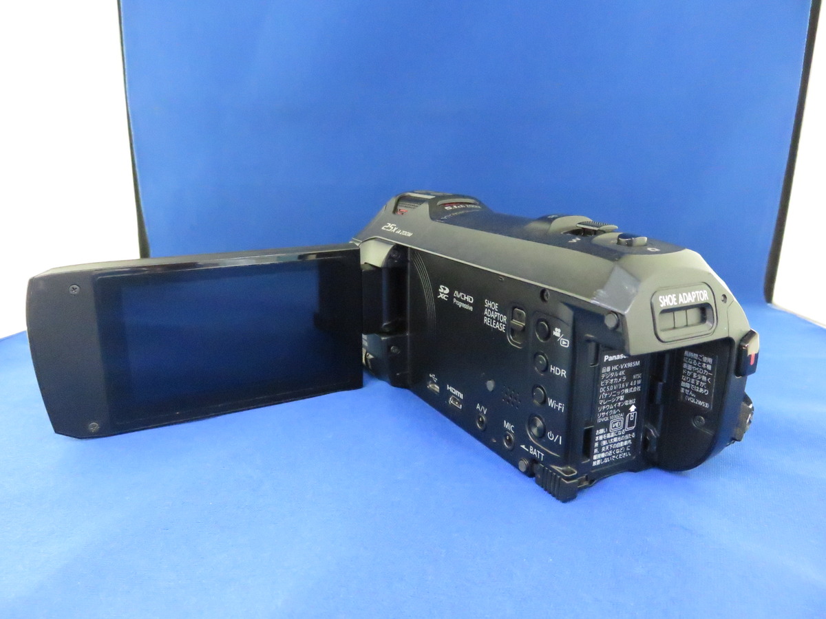 中古：B(並品)】パナソニック デジタル4Kビデオカメラ HC-VX985M-K