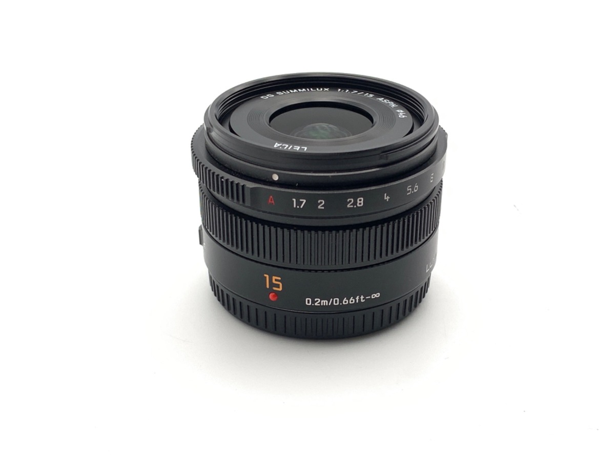 【中古美品】LEICA DG SUMMILUX 15mm F1.7 LEICA DG SUMMILUX 15mm/F1.7 ASPH. H-X015-K [ブラック] 中古価格比較
