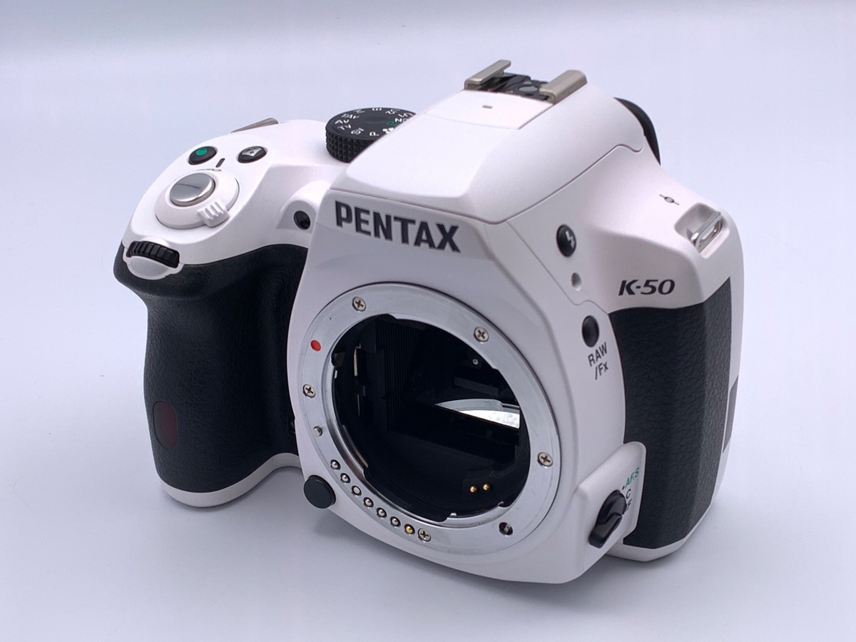 中古：AB(良品)】ペンタックス K-50 ボディ ホワイト | 2447100052085