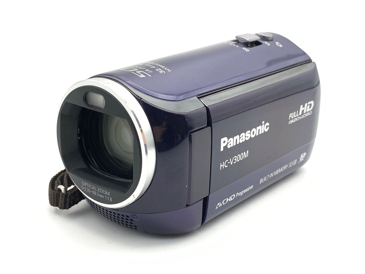 【美品】Panasonic ビデオカメラ HC-V300M　ブルー　動作確認済 中古：AB(良品)】パナソニック HC-V300M ネイビーブルー | 2447100064996