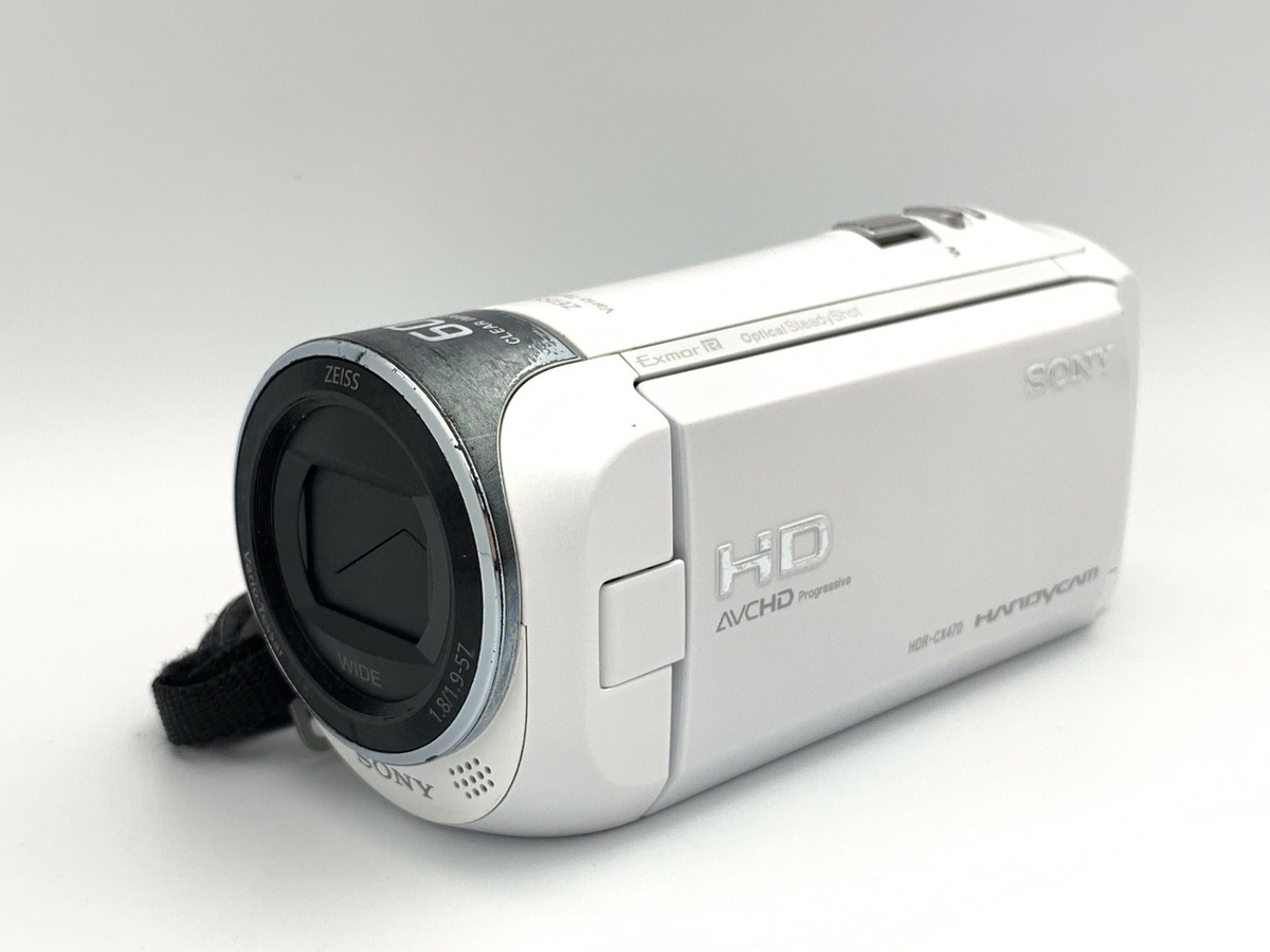 中古】ソニー デジタルHDビデオカメラレコーダー HDR-CX470 W ホワイト