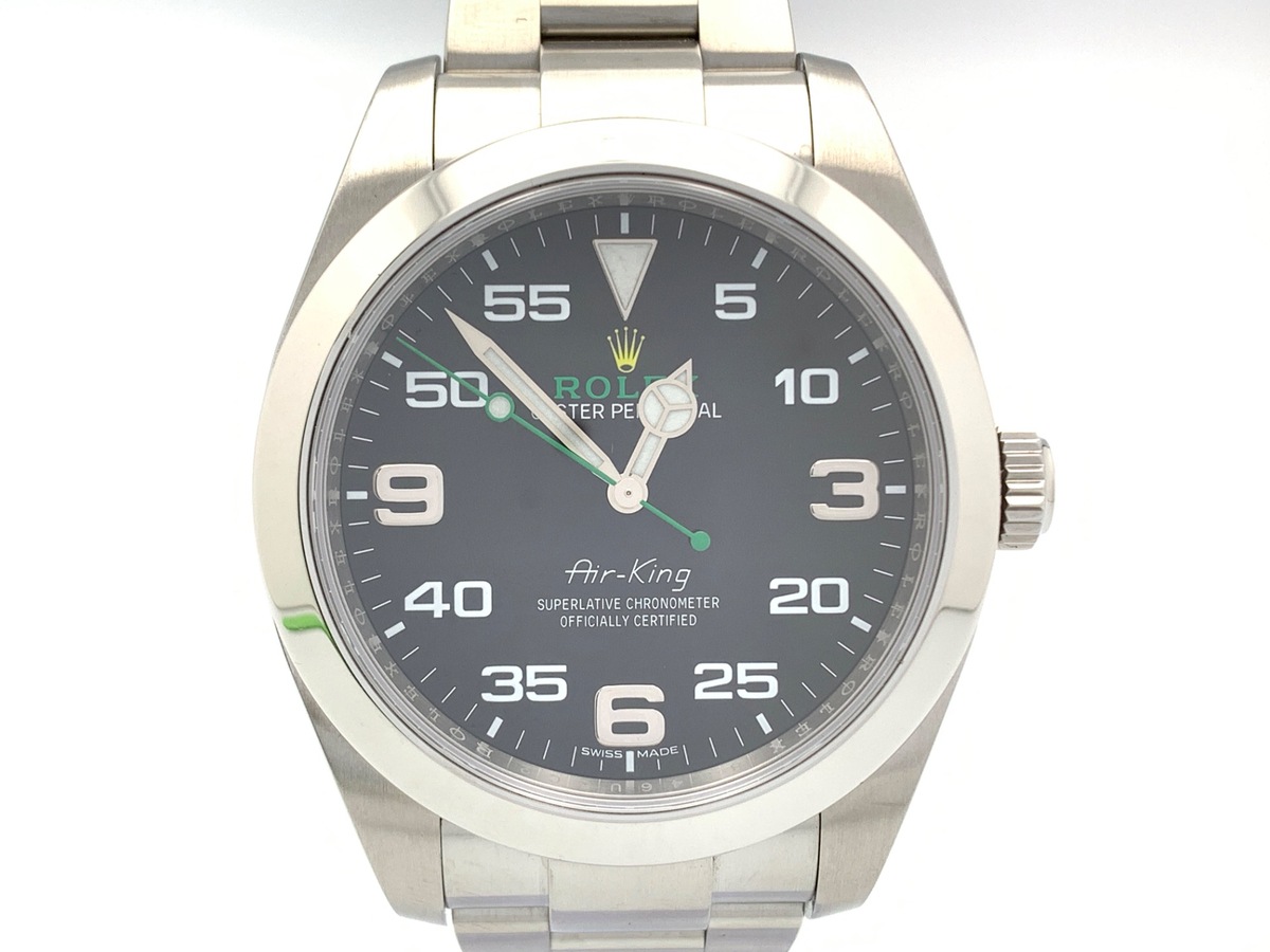 ロレックス(ROLEX) エアキング ブラック 116900 ステンレススティール