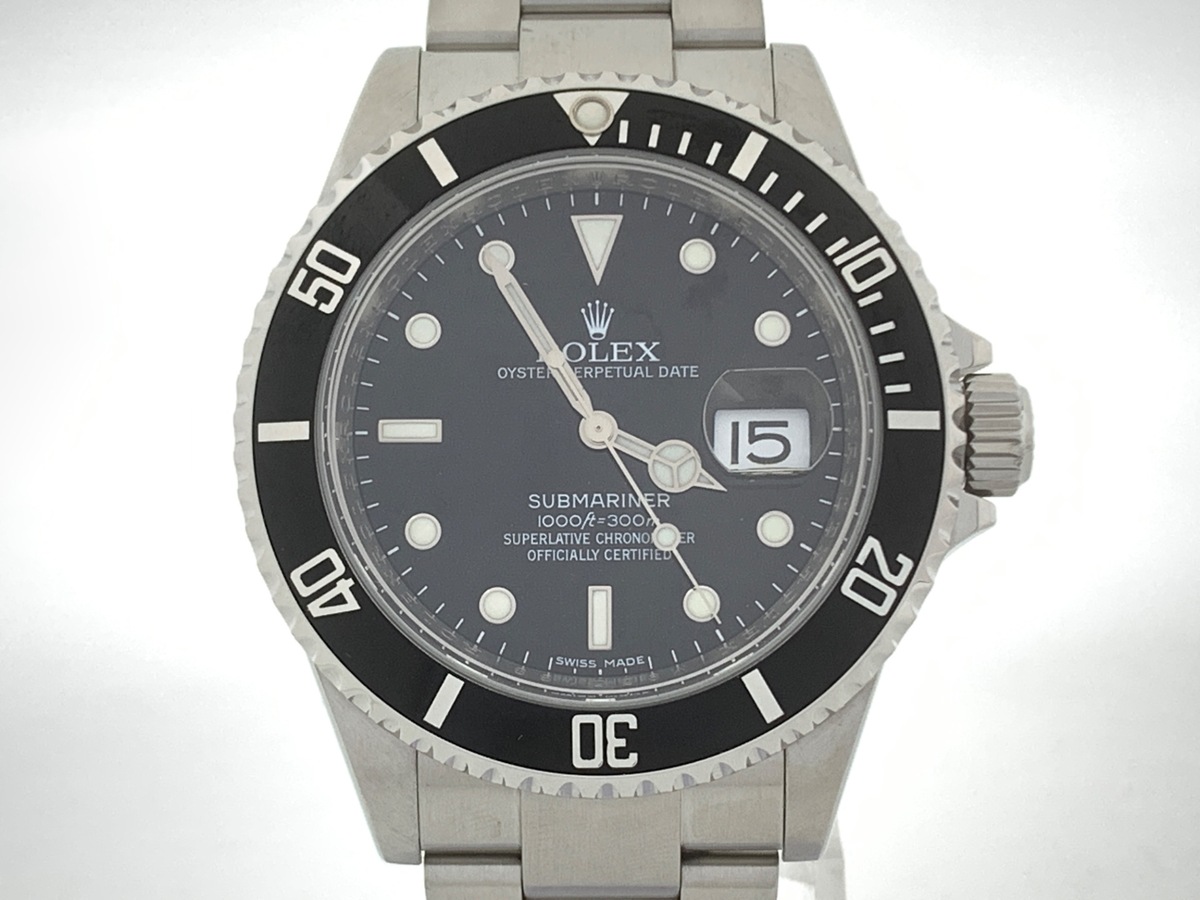 ロレックス(ROLEX) サブマリーナー デイト ブラック 16610 ステンレススティール クロノメーター表記