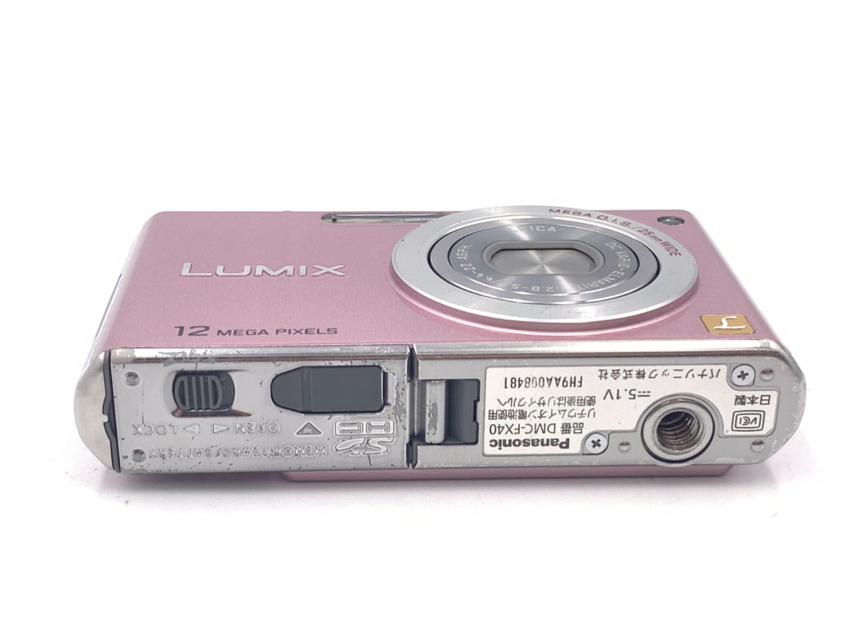 中古：C(やや難あり)】パナソニック LUMIX DMC-FX40-P スイート