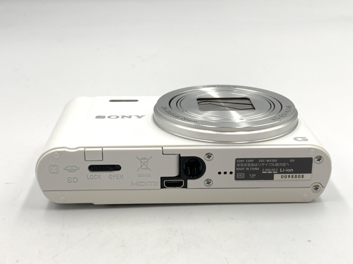 中古：B(並品)】ソニー Cyber-shot DSC-WX300 W ホワイト | 2447240026922