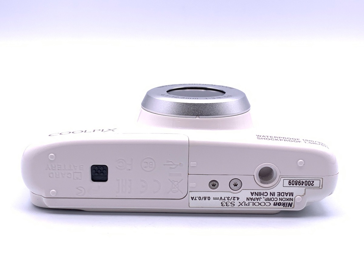 中古：B(並品)】ニコン COOLPIX S33WH ホワイト | 2447240035726