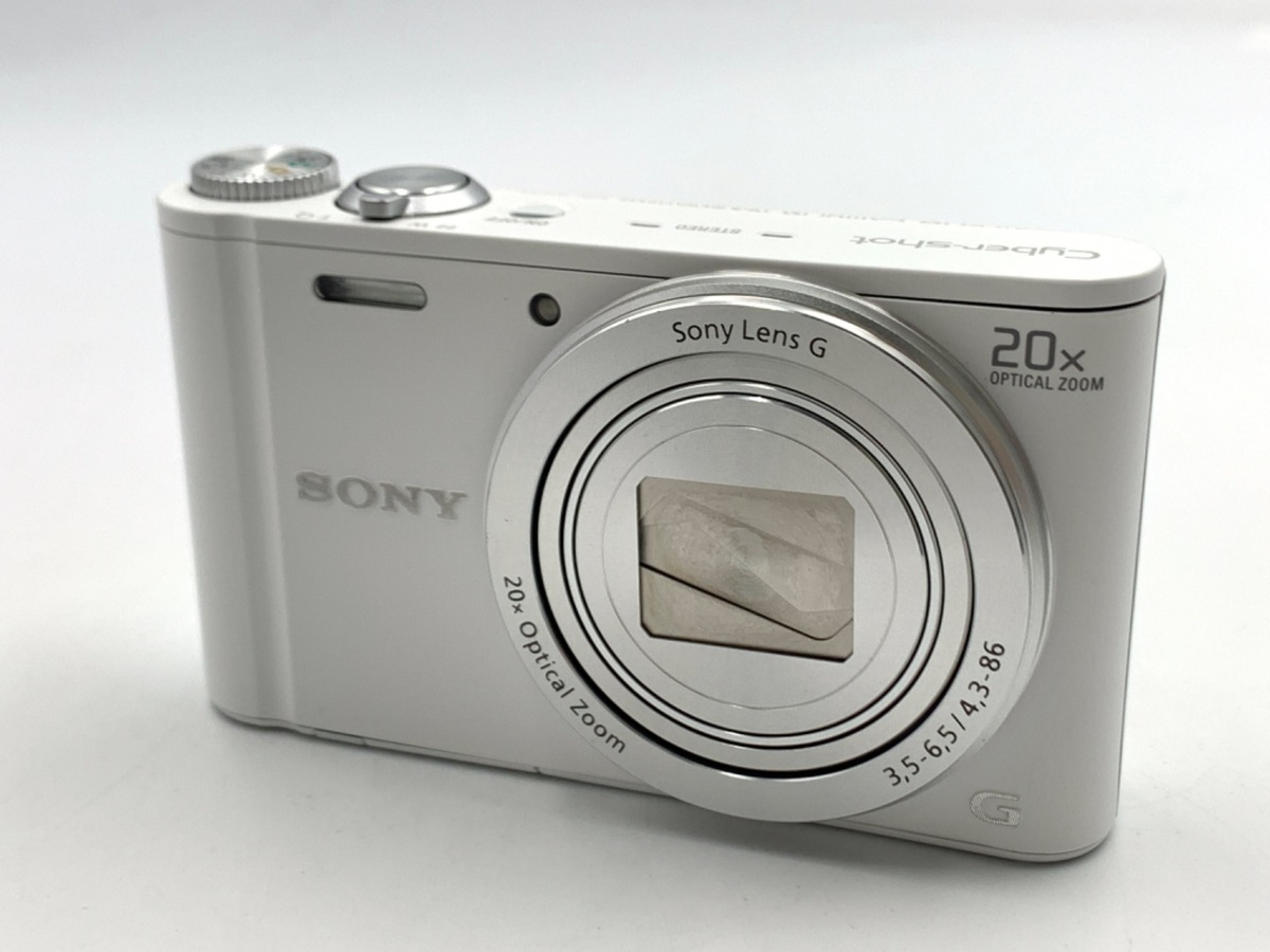 ✨SONY Cyber-shot(DSC-WX300)ホワイト ✨レザーケース付 中古:B(並品)】ソニー Cyber-shot DSC-WX300 W ホワイト
