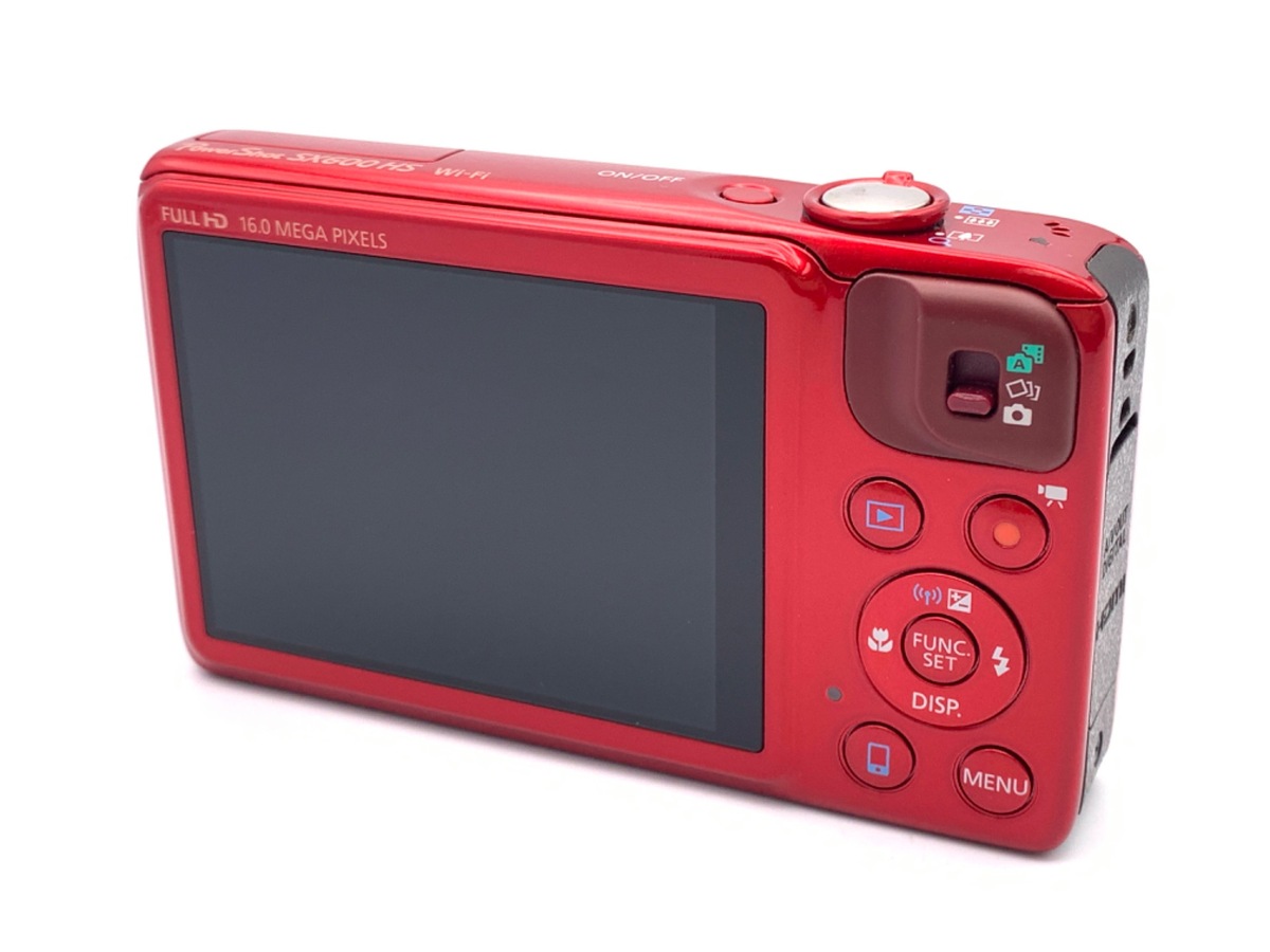 中古：C(やや難あり)】キヤノン PowerShot SX600 HS レッド