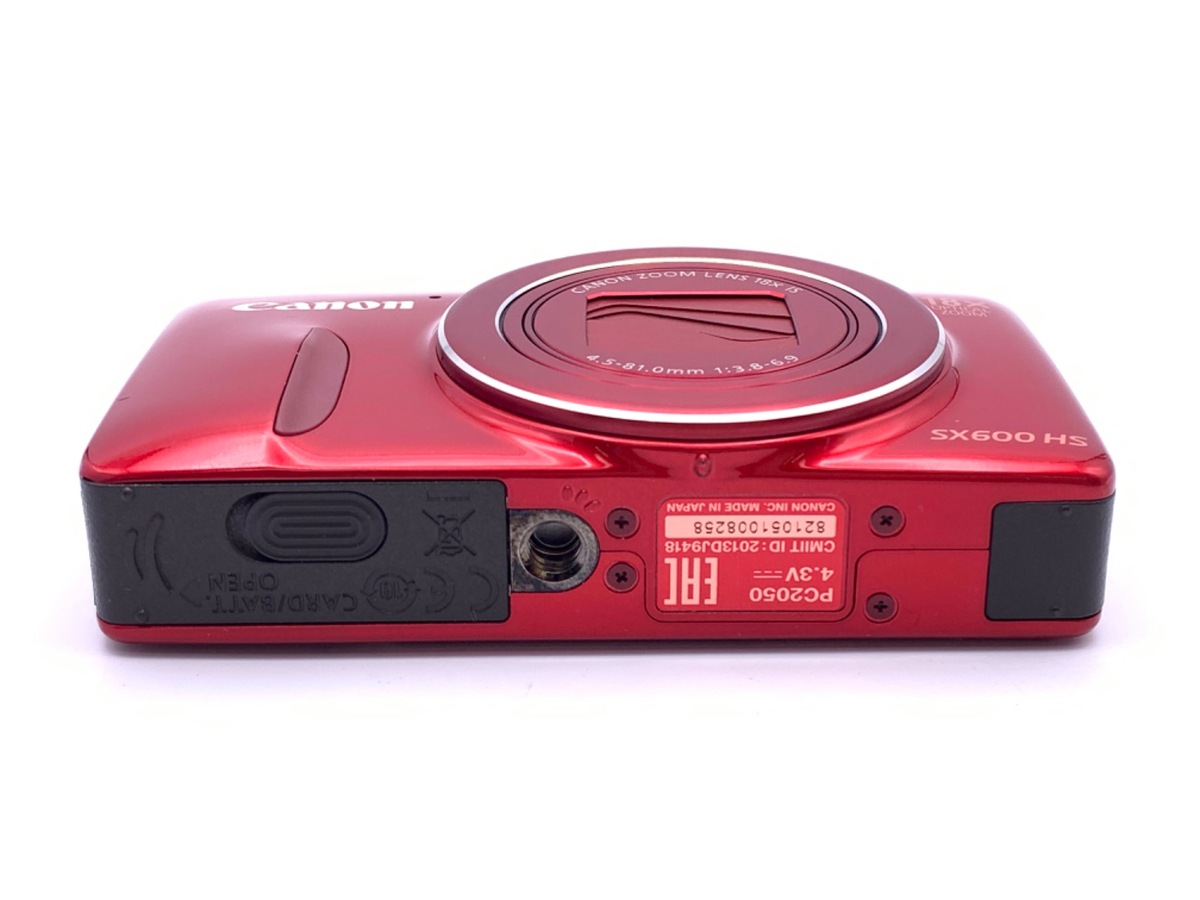 中古：C(やや難あり)】キヤノン PowerShot SX600 HS レッド