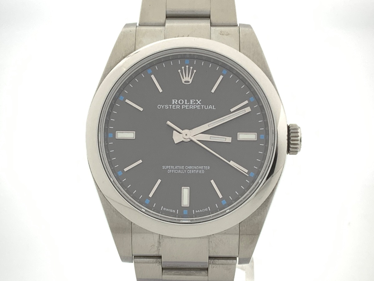 ロレックス(ROLEX) オイスターパーペチュアル 39 スレート グレー系 114300 ステンレススティール オイスターブレス