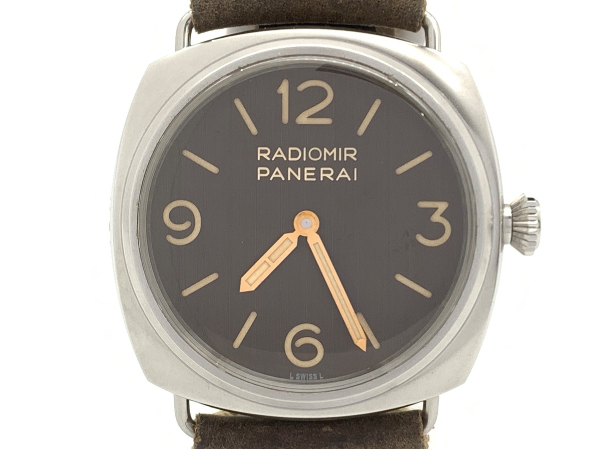 パネライ ラジオミール ブラウン PAM01243 ステンレススティール
