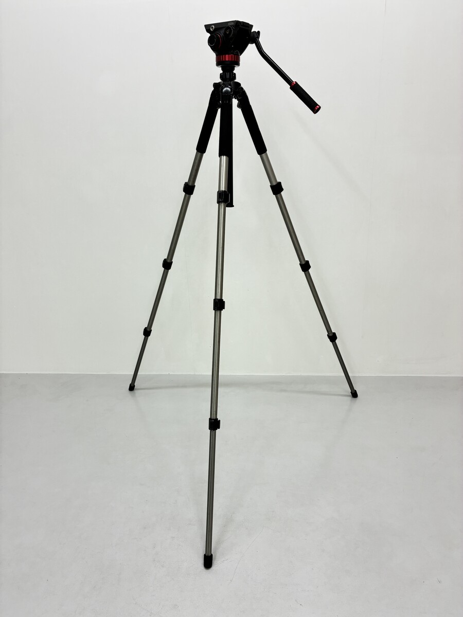 中古】マンフロット MVH502AH プロフルードビデオ雲台 フラットベース