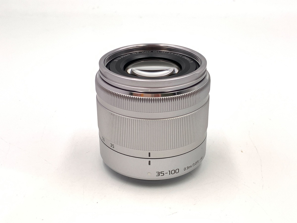 LUMIX G 35-100mm f4-5.6 シルバー 美品 LUMIX G VARIO 35-100mm/F4.0-5.6 ASPH./MEGA O.I.S H-FS35100-S