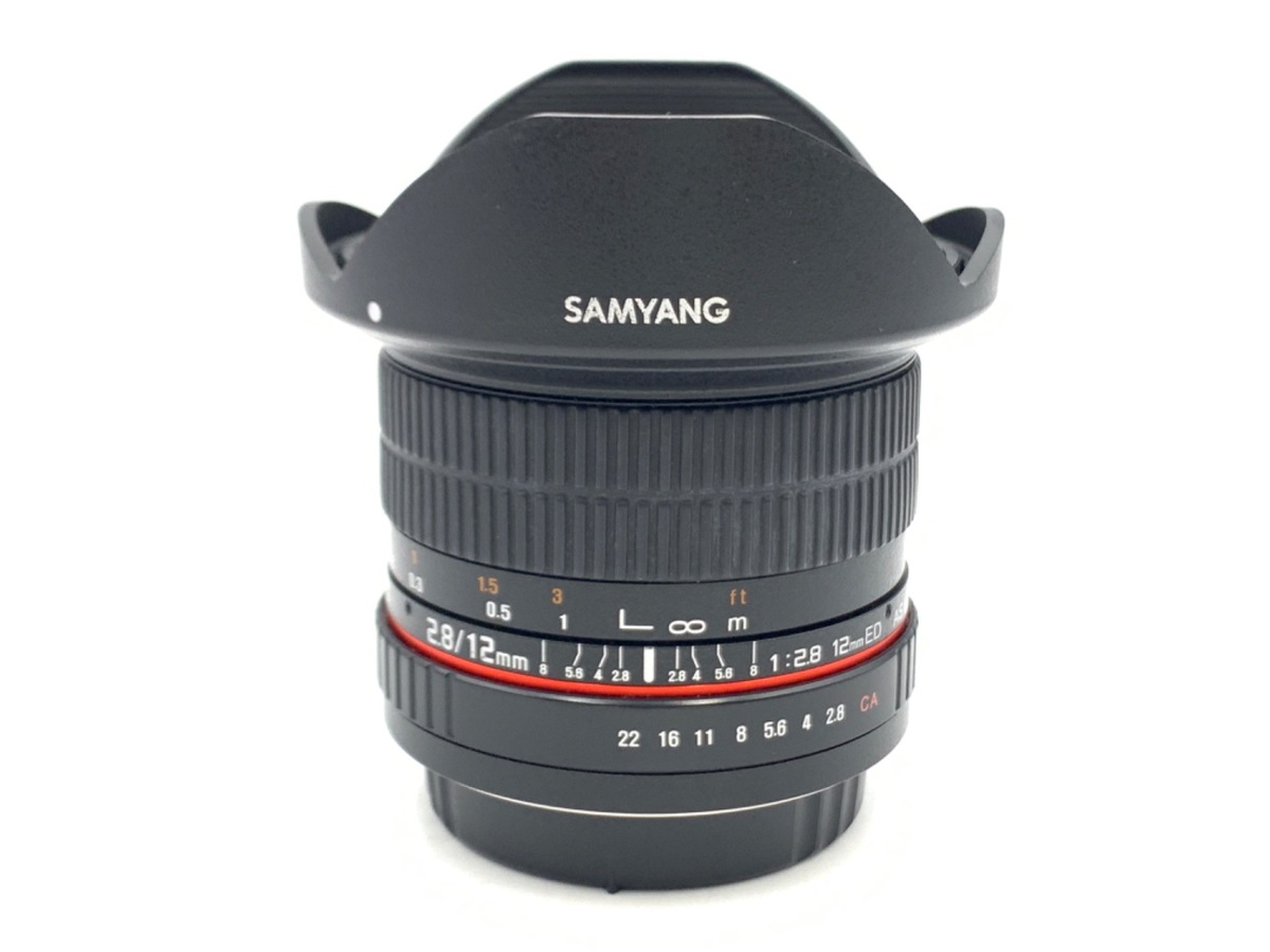 【中古】「非常に良い」SAMYANG サムヤン 12mm F2.8 ED AS NCS FISH-EYE フールサイズ フィッシュアイ Canon キャノン用【並行輸入品】 中古：AB(良品)】サムヤン 12mm F2.8 ED AS NCS FISH-EYE キヤノンEF