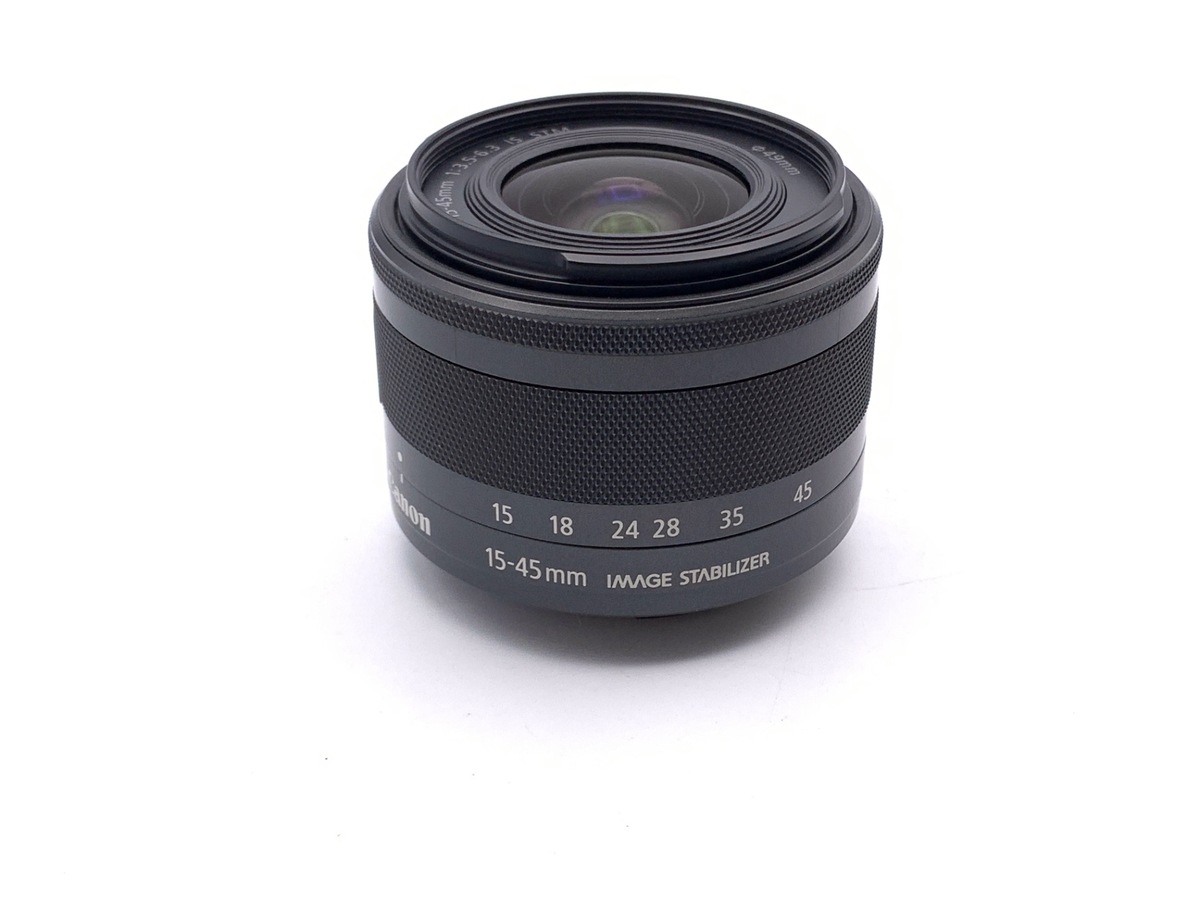 中古：AB(良品)】キヤノン EF-M15-45mm F3.5-6.3 IS STM グラファイト 