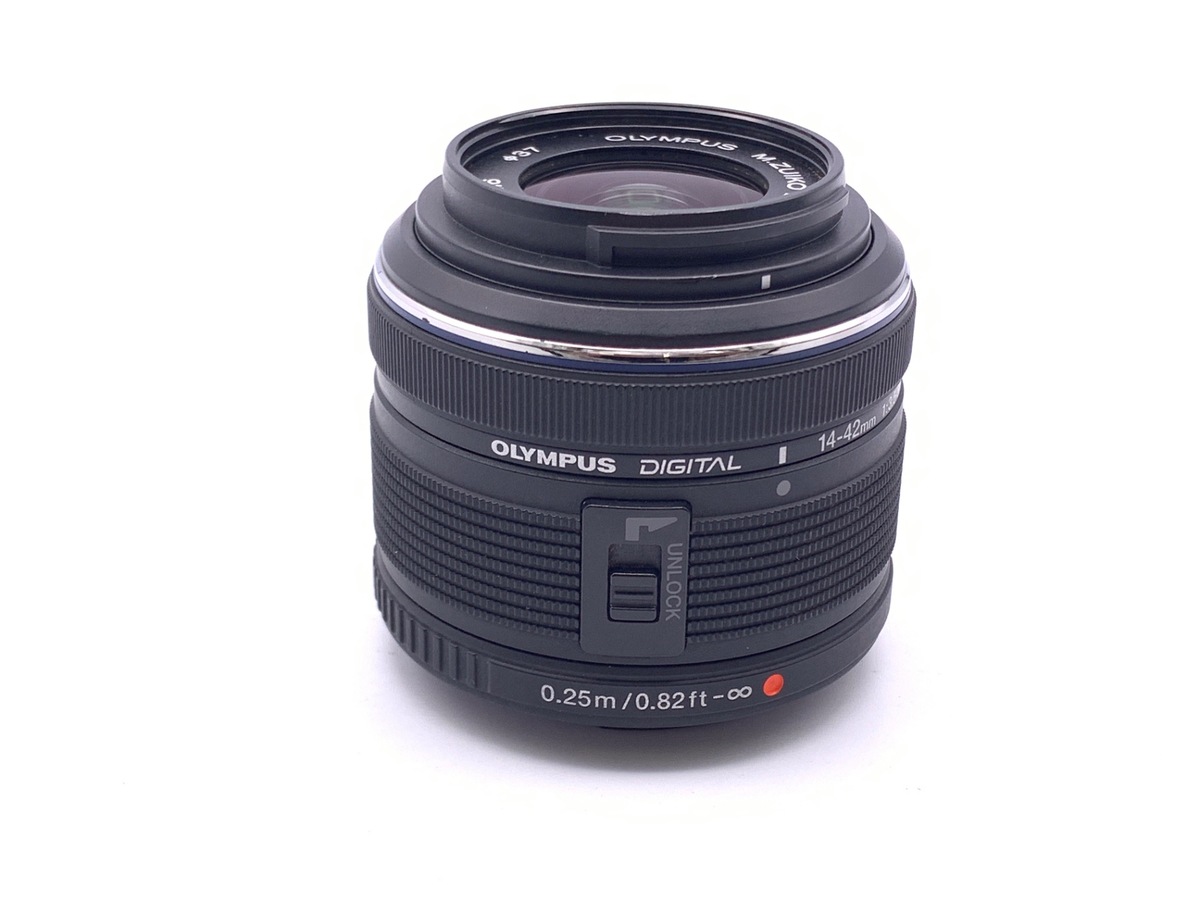 中古】オリンパス M.ZUIKO DIGITAL 14-42mm F3.5-5.6 II R ブラック