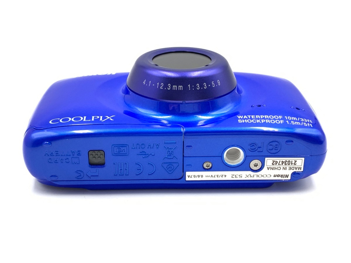 中古：AB(良品)】ニコン COOLPIX S32 BL ブルー | 2447570083183