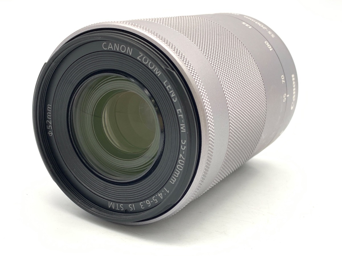 中古：AB(良品)】キヤノン EF-M55-200mm F4.5-6.3 IS STM シルバー