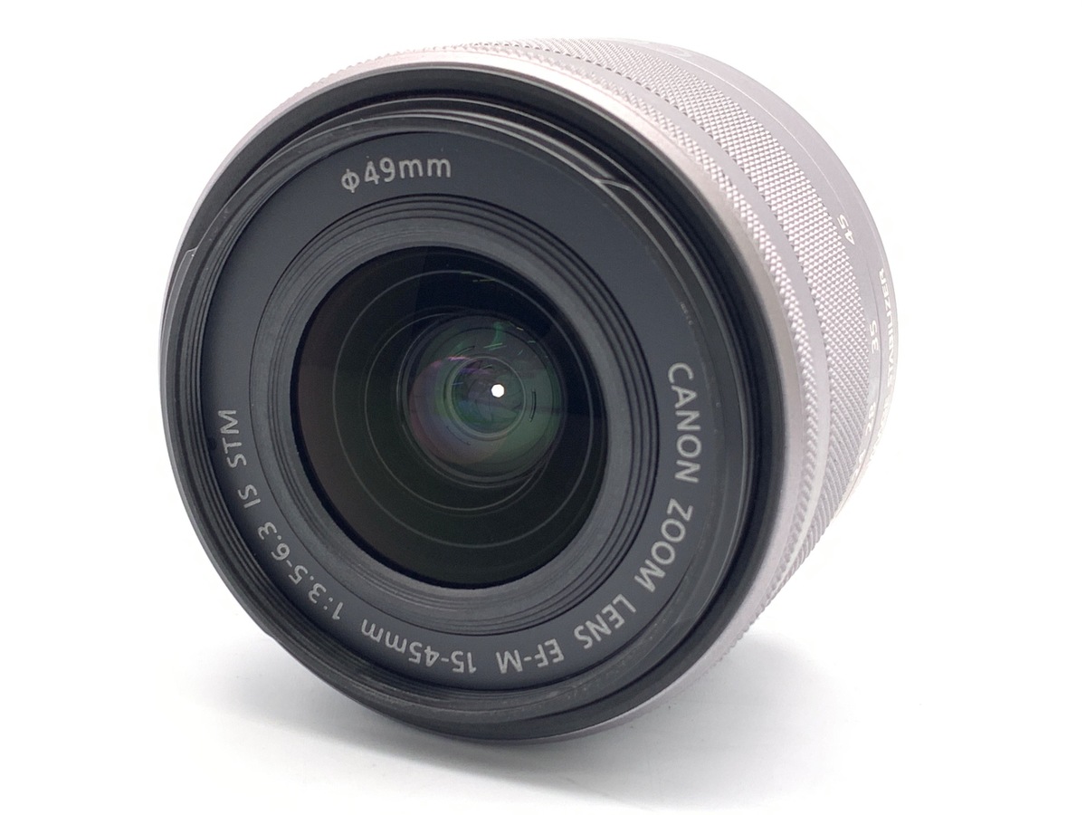 中古】キヤノン EF-M15-45mm F3.5-6.3 IS STM シルバー｜｜カメラの