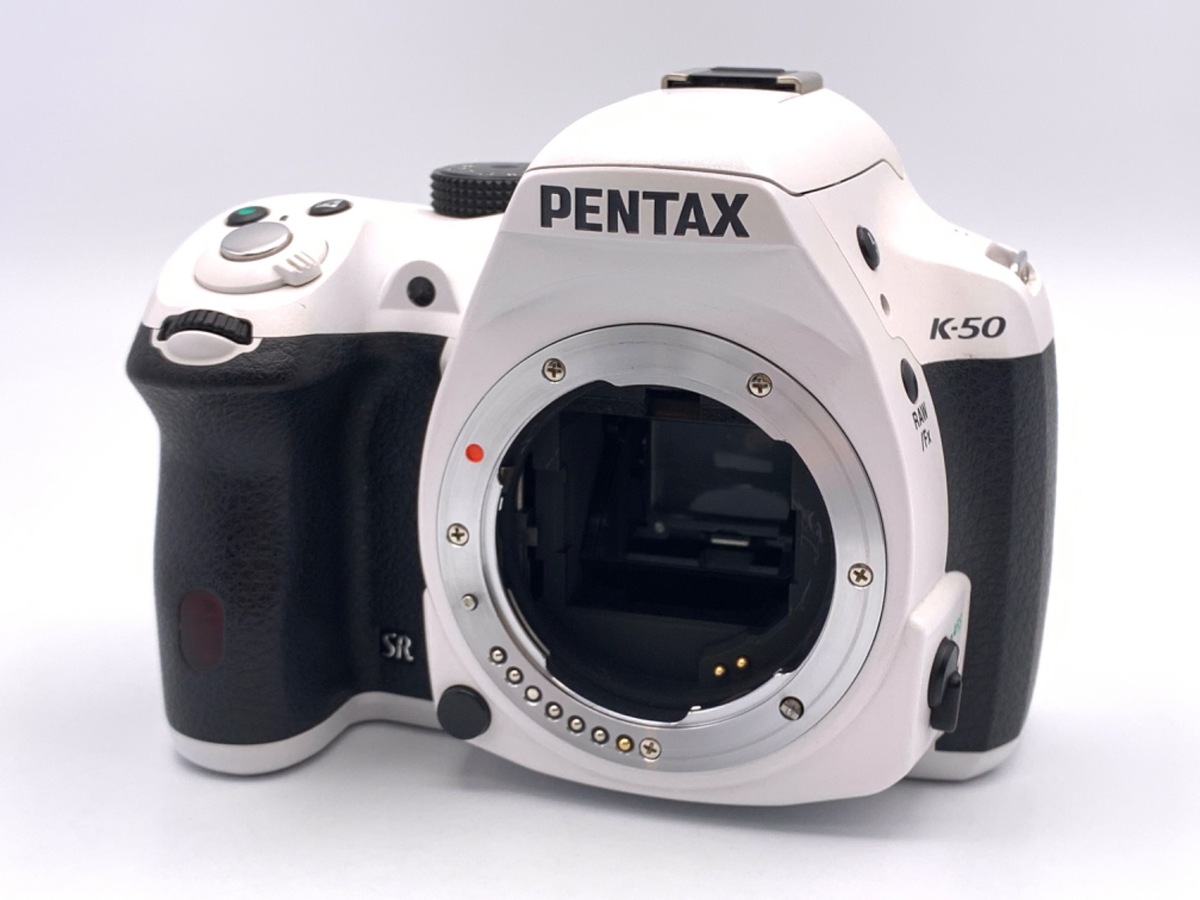 中古：AB(良品)】ペンタックス K-50 ボディ ホワイト | 2447590061710