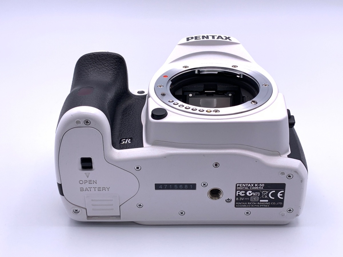 中古：AB(良品)】ペンタックス K-50 ボディ ホワイト | 2447590061710