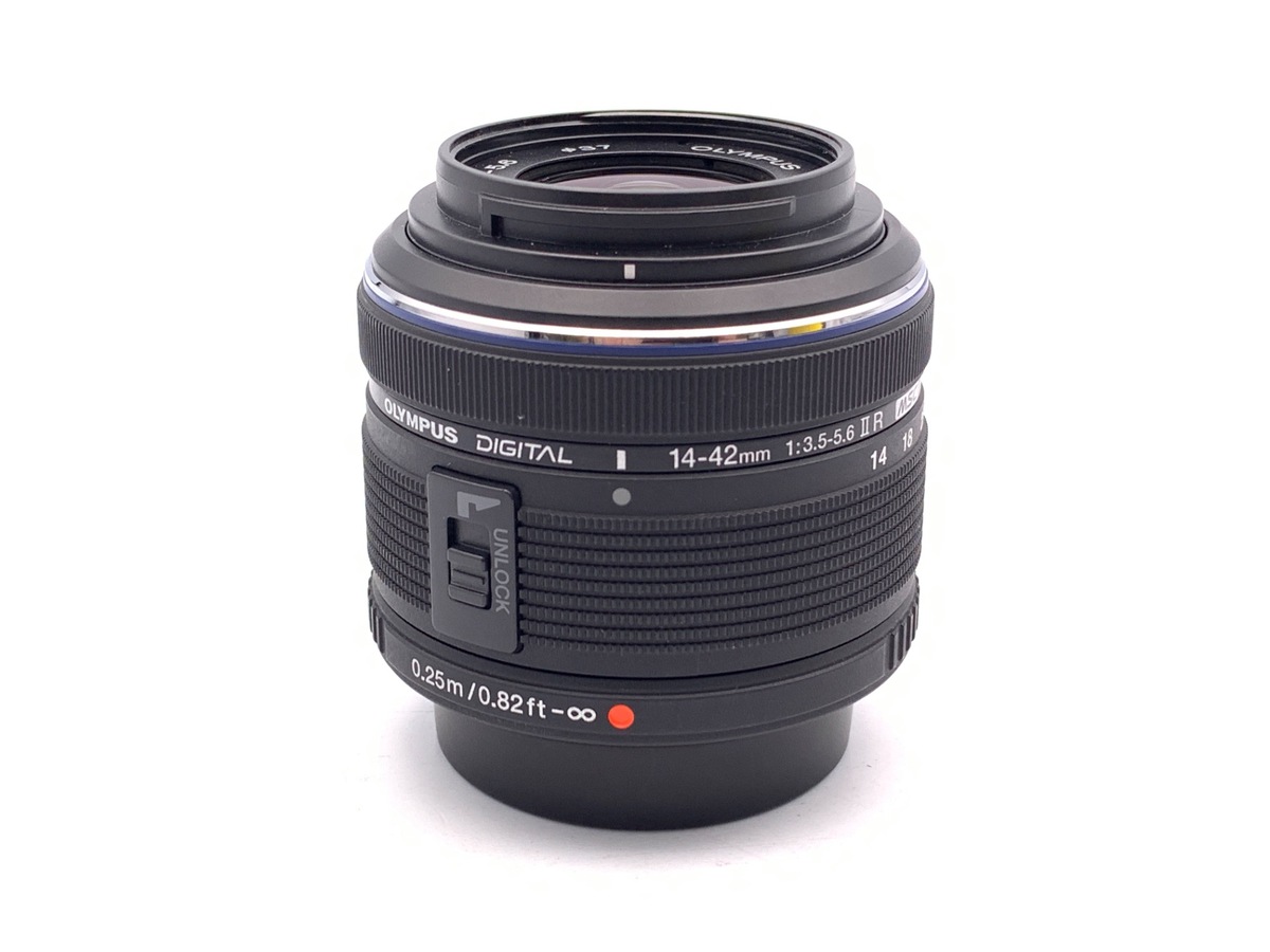 中古】オリンパス M.ZUIKO DIGITAL 14-42mm F3.5-5.6 II R ブラック