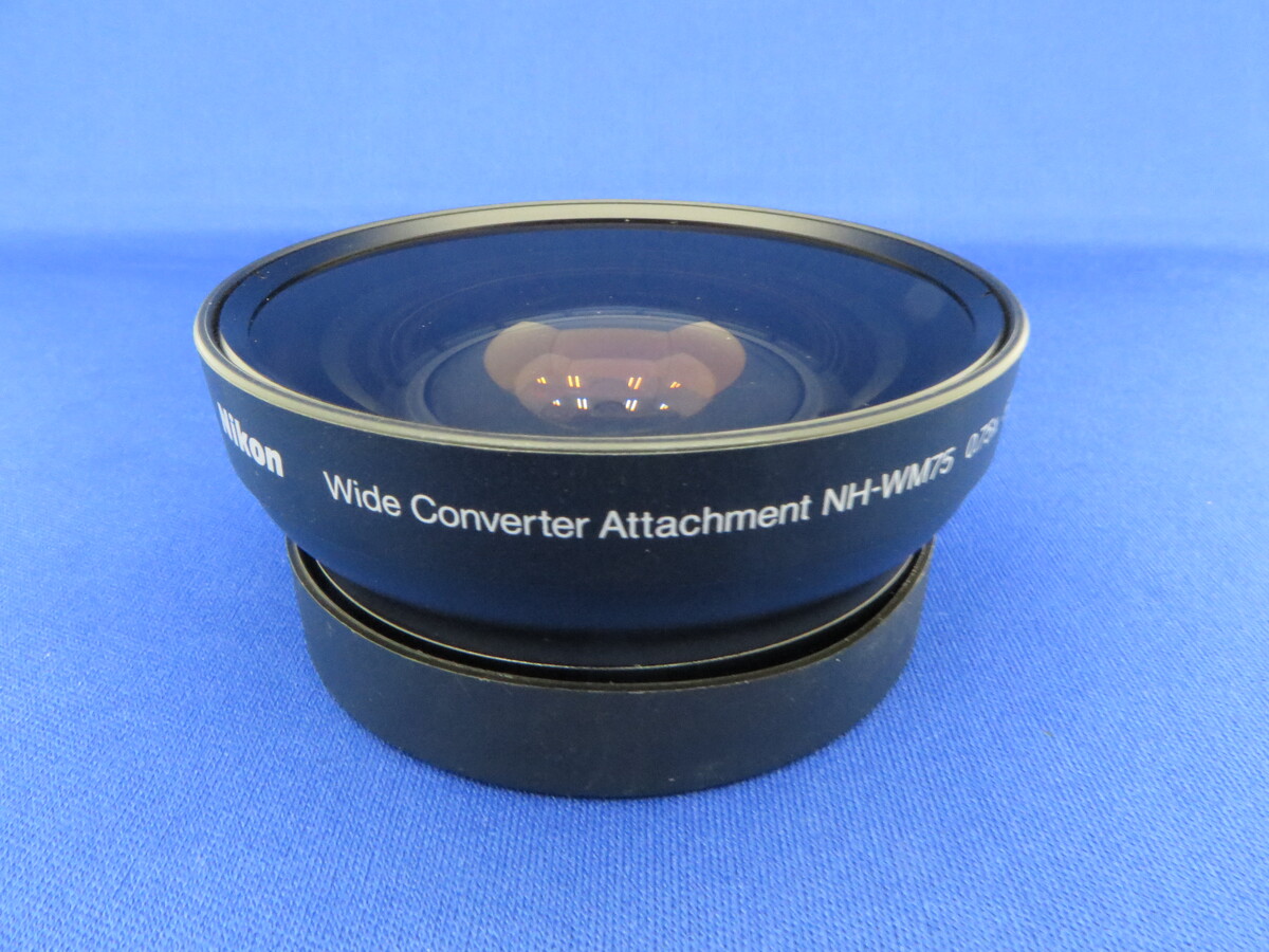 ニコン  NH-WM75 ワイドコンバーターアタッチメント 中古 中古：A(美品)】ニコン（Nikon）NH-WM75(ワイドコンバータ