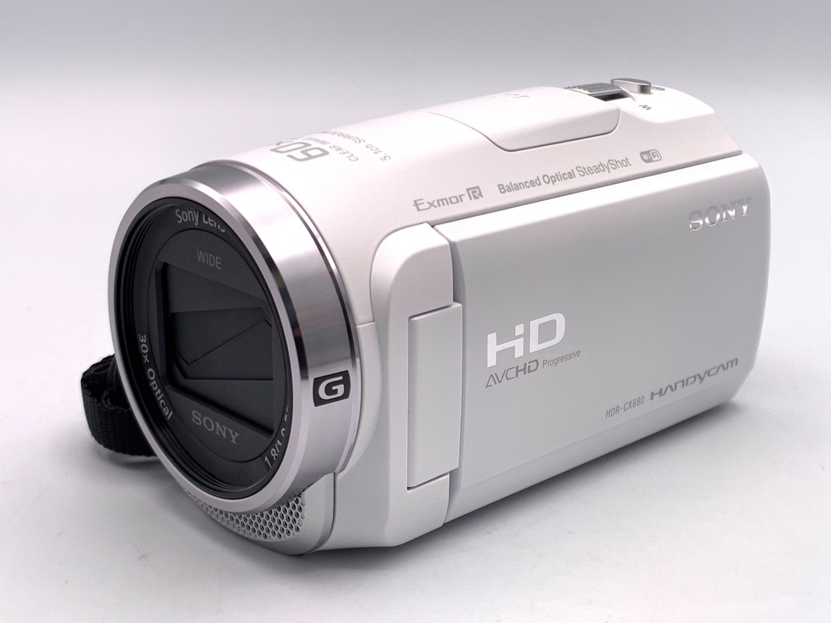 中古】ソニー デジタルHDビデオカメラレコーダー HDR-CX680 W ホワイト