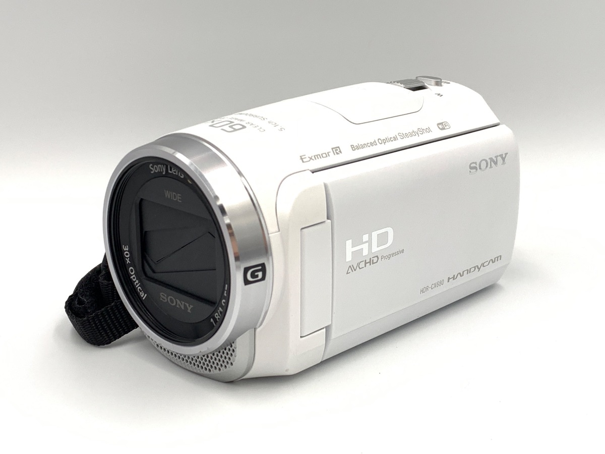 中古】ソニー デジタルHDビデオカメラレコーダー HDR-CX680 W ホワイト