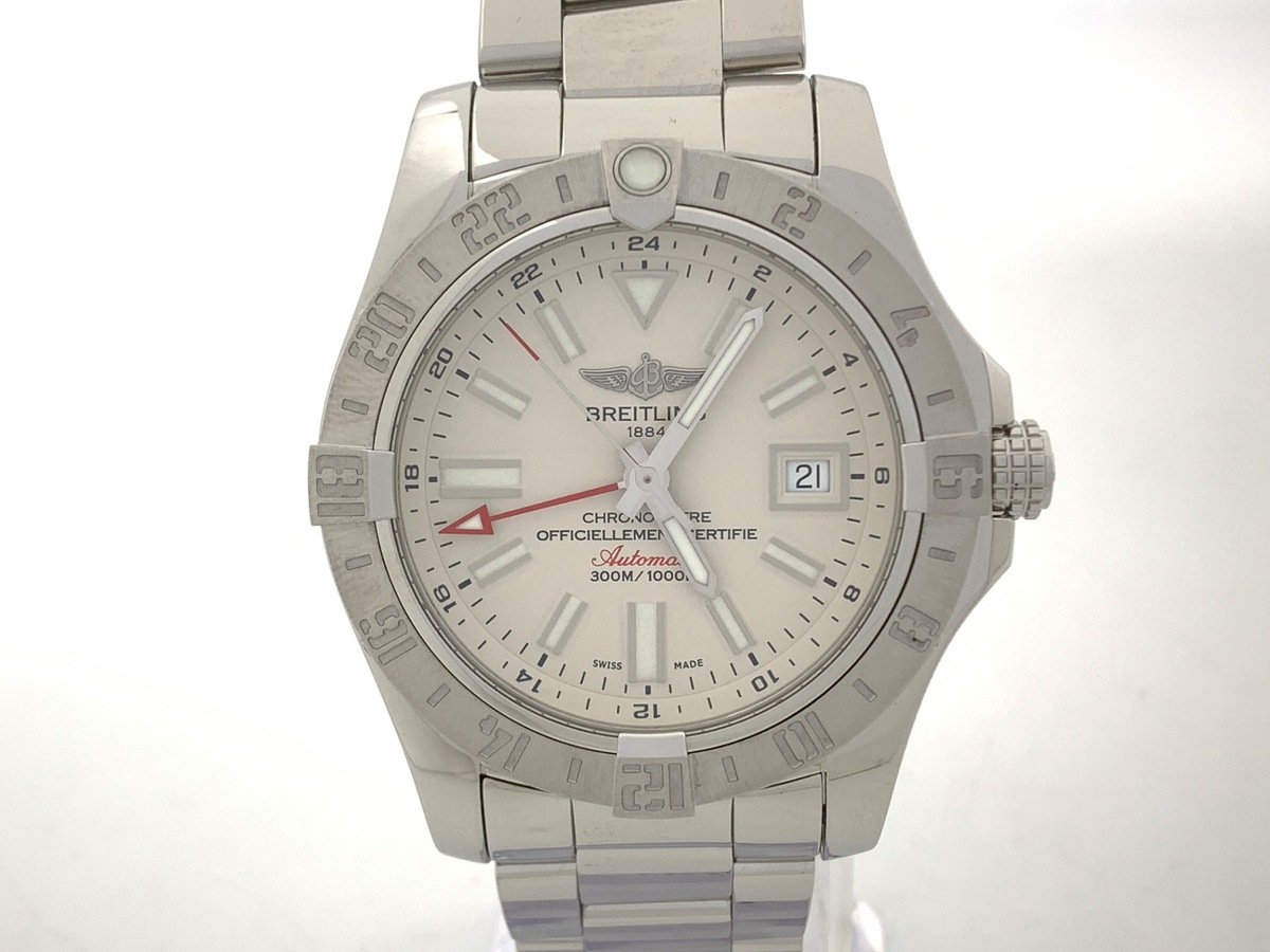 ブライトリング アベンジャー II ホワイト A3239011/G778 ステンレススティール GMT